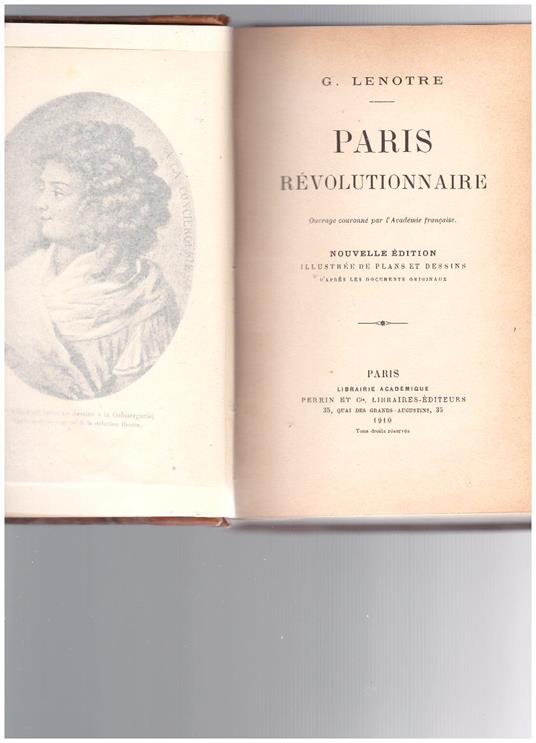 Paris Revolutionnaire - Georges Lenôtre - copertina