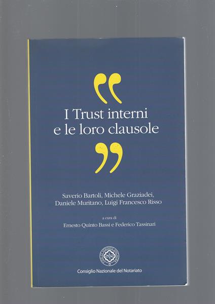 I Trust Interni E Le Loro Clausole - copertina