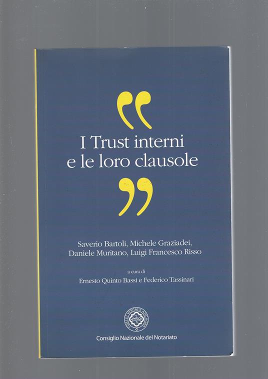 I Trust Interni E Le Loro Clausole - copertina