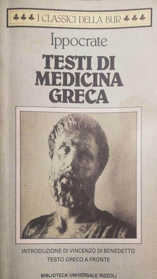 Testi di medicina greca - Ippocrate - copertina