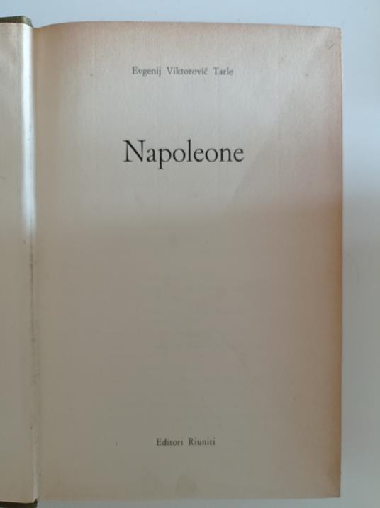 Napoleone - Evgeny Viktorovich Tarle - copertina
