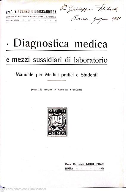 Diagnostica medica e mezzi sussidiari di laboratorio - copertina