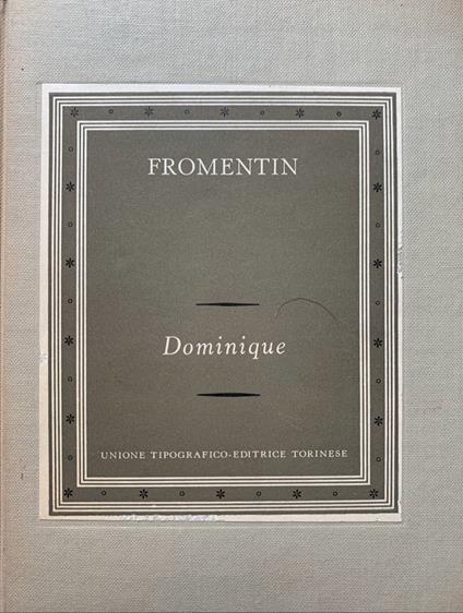 Dominique - Eugéne Fromentin - copertina