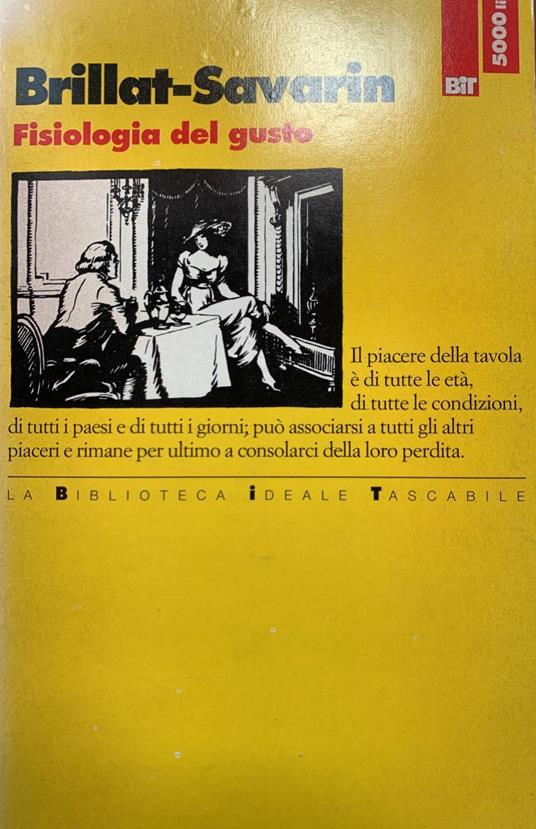 Fisiologia del gusto - Jean-Anthelme Brillat Savarin - copertina
