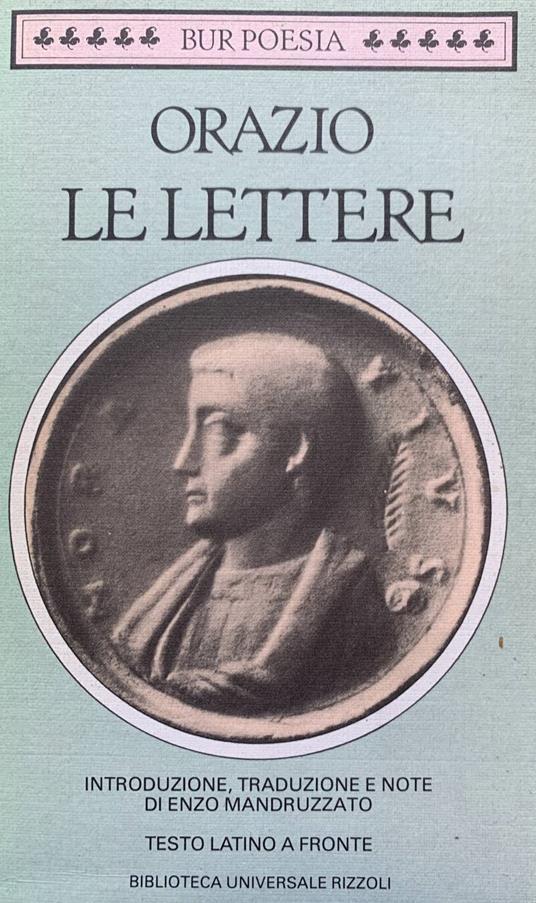 Le lettere - Orazio - copertina