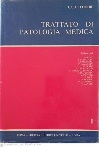 Trattato di patologia medica - Ugo Teodori - copertina