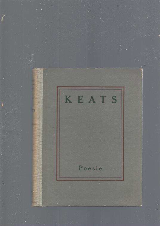 Poesie - John Keats - copertina