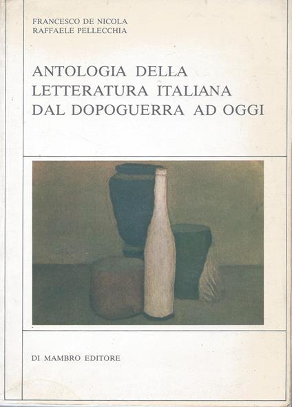 Antologia della letteratura italiana dal dopoguerra ad oggi - copertina