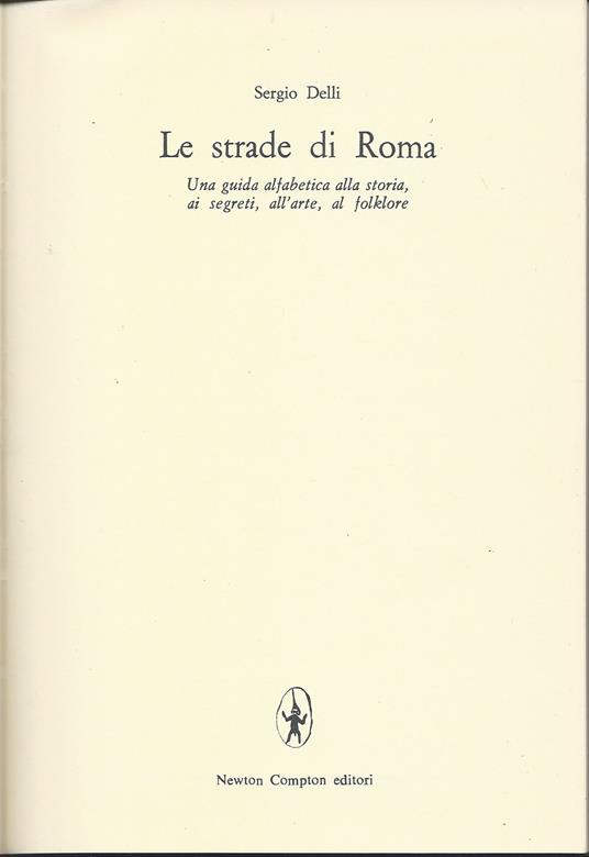 Le strade di Roma - Sergio Delli - copertina