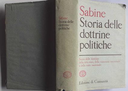 Storia delle dottrine politiche - George H. Sabine - copertina