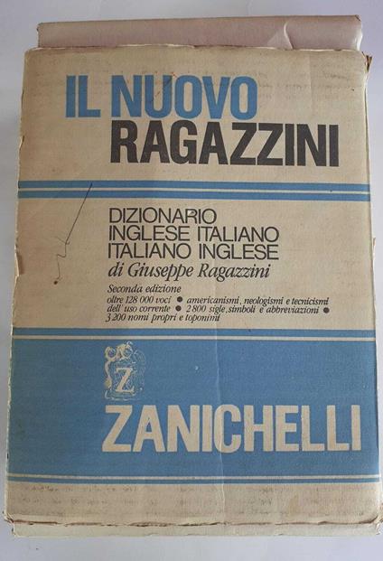  Il nuovo Ragazzini. Dizionario inglese-italiano e  italiano-inglese. - Ragazzini,Giuseppe. - 9788808068347