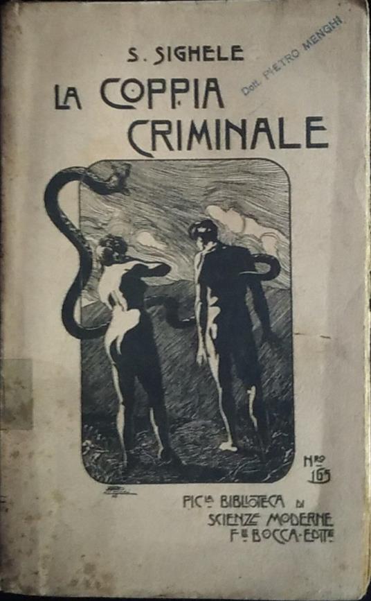 La coppia criminale - Scipio Sighele - copertina