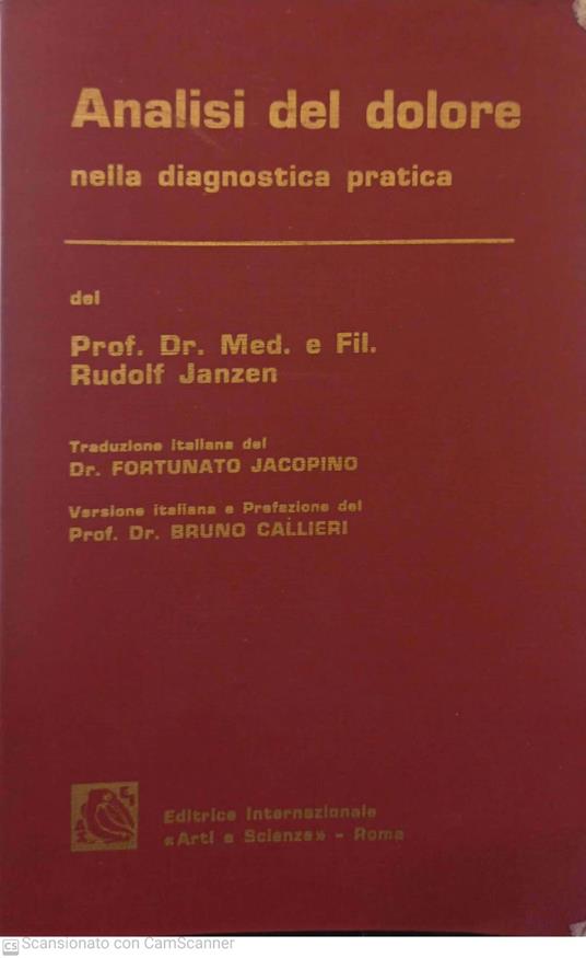 Analisi del dolore nella diagnostica pratica - copertina