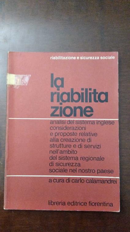 La riabilitazione - Carlo Calamandrei - copertina