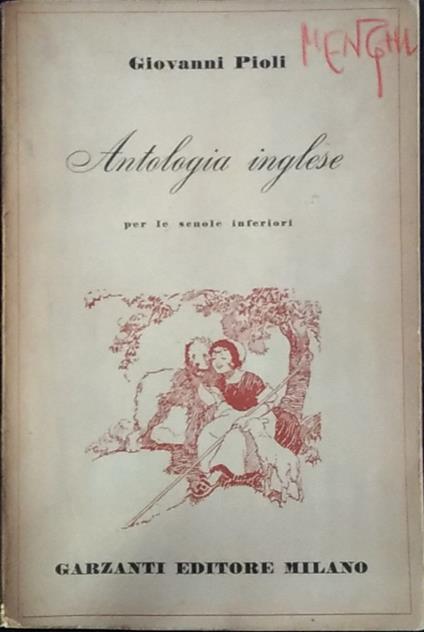 Antologia inglese - Giovanni Pioli - copertina