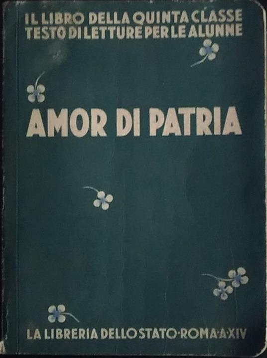 Amor di patria - Francesco Sapori - copertina