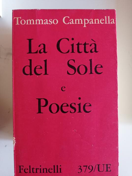 La Città del Sole e Poesie - Tommaso Campanella - copertina