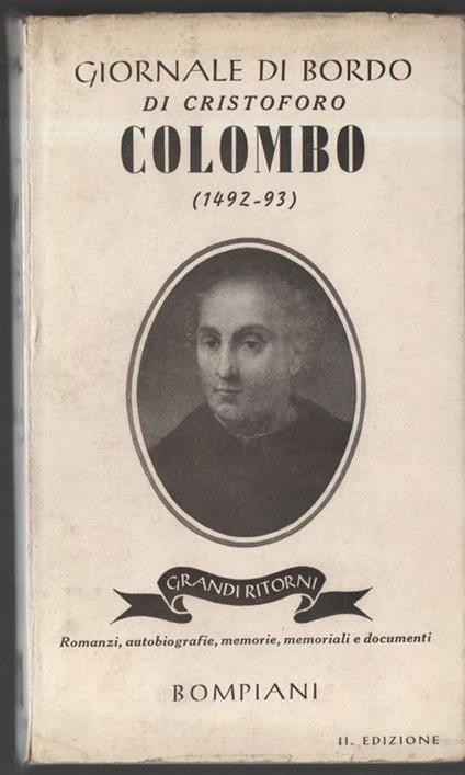 Giornale di bordo di Cristoforo Colombo - Rinaldo Caddeo - copertina