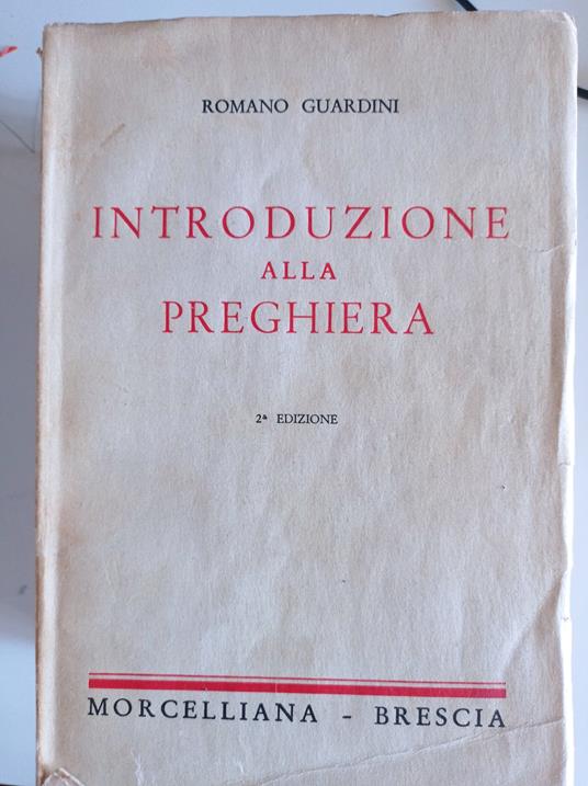 Introduzione alla preghiera - Romano Guardini - copertina