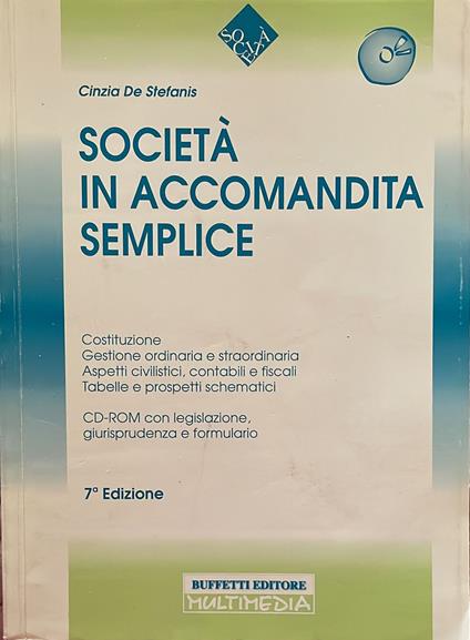 Società in accomandita semplice - Cinzia De Stefanis - copertina