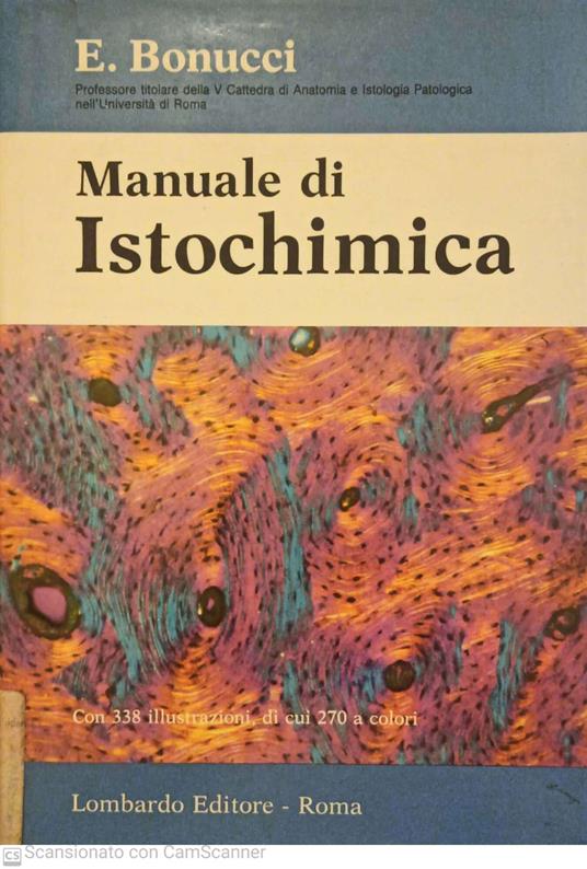 Manuale di istochimica - Ermanno Bonucci - copertina