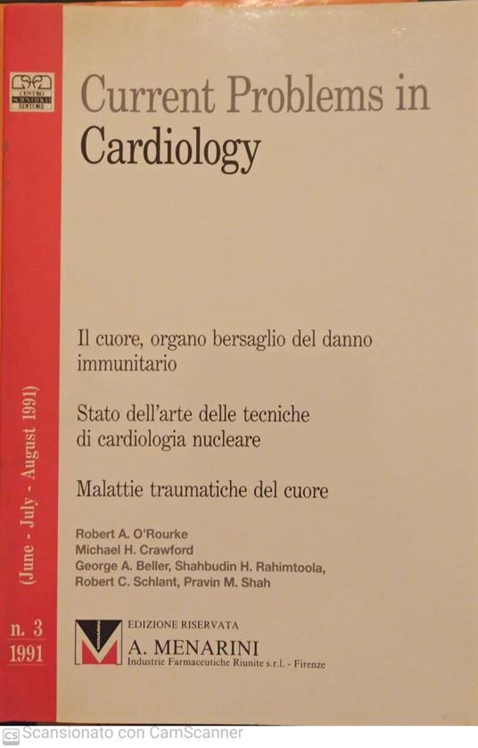 Current problems in cardiology il cuore organo bersaglio del danno immunitario - copertina