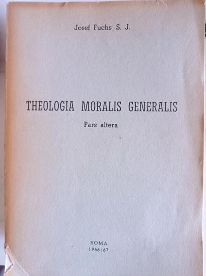 Theologia Moralis Generalis - copertina