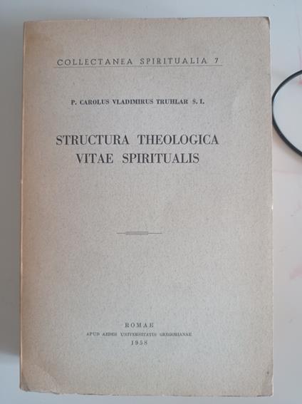Structura theologica vitae spiritualis - copertina