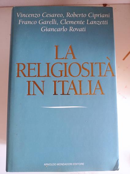 La religiosità in Italia - Vincenzo Cesareo - copertina