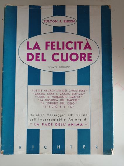 La felicità del cuore - Fulton J. Sheen - copertina