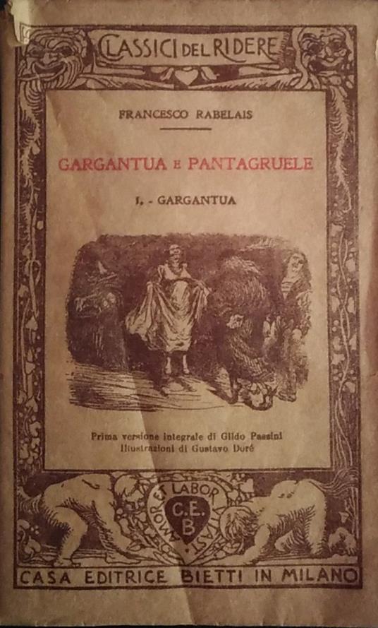 Gargantua e Pantagruele - François Rabelais - copertina