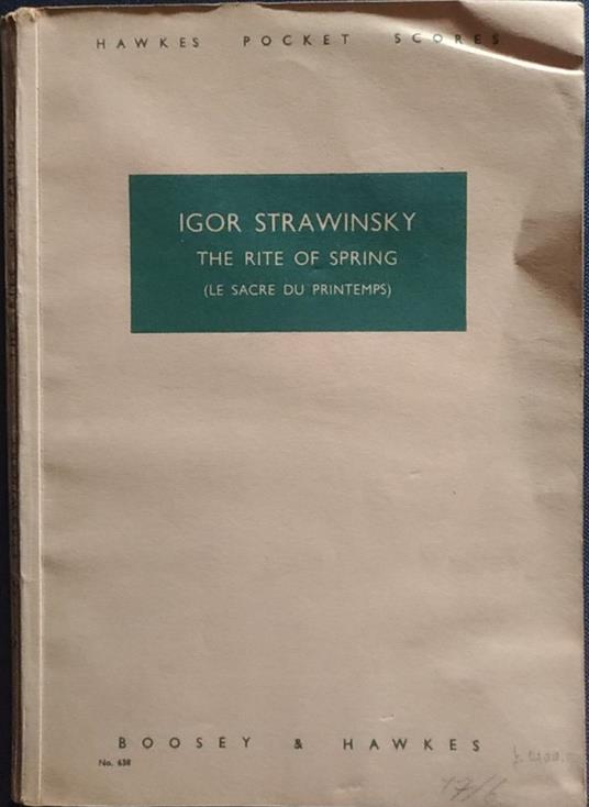The rite of spring - Igor Stravinskij - copertina