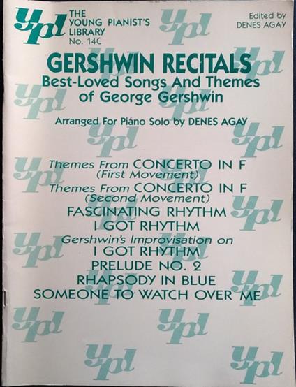 Gershwin Recitals. Best - Loved Songs And Themes of George Gershwin - George Gershwin - copertina