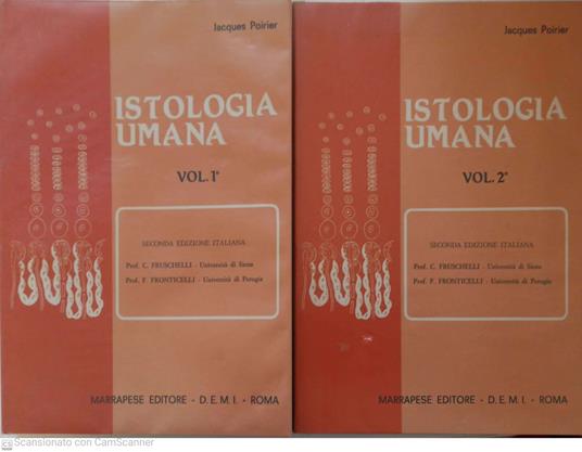 Istologia umana. volume 1-2 - copertina