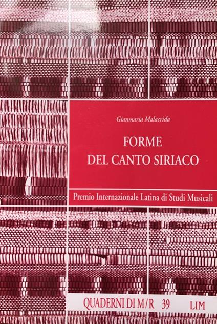 Forme del canto siriaco - Gianmaria Malacrida - copertina