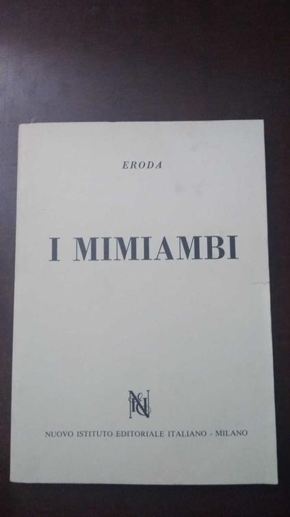 I mimiambi - Eroda - copertina