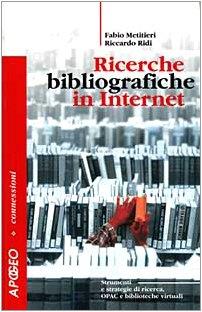 Ricerche bibliografiche in Internet - copertina