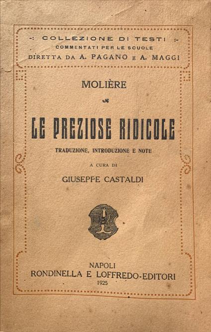 Le preziose ridicole - Molière - copertina