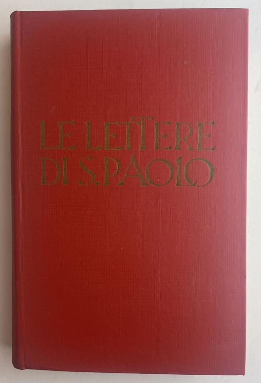 Lettere di S. Paolo - copertina