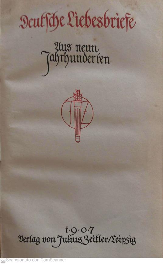 Deutsche Liebesbriefe. Aus neun Jahrhunderten - Anonimo - copertina