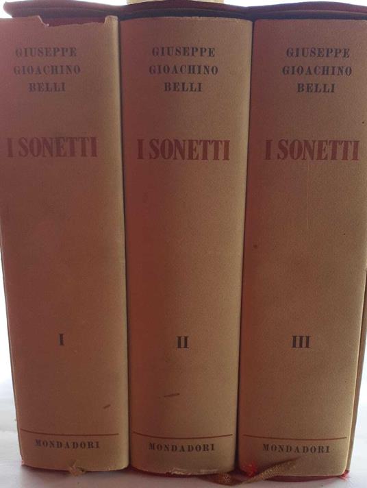 I sonetti. Volume 1 2 3 - Gioachino Belli - copertina