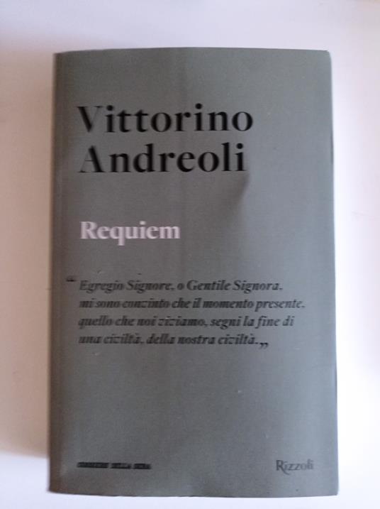 Requiem - Vittorino Andreoli - copertina