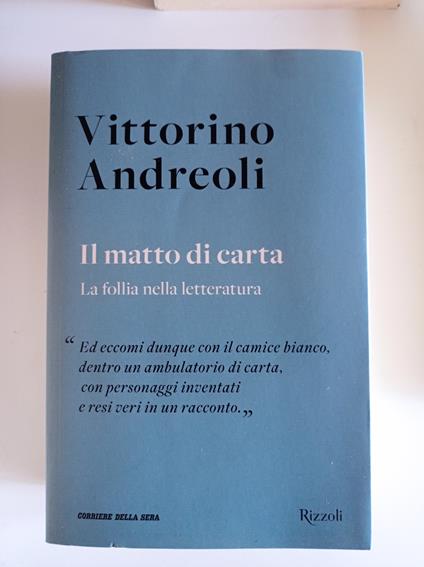 Il matto di carta - Vittorino Andreoli - copertina