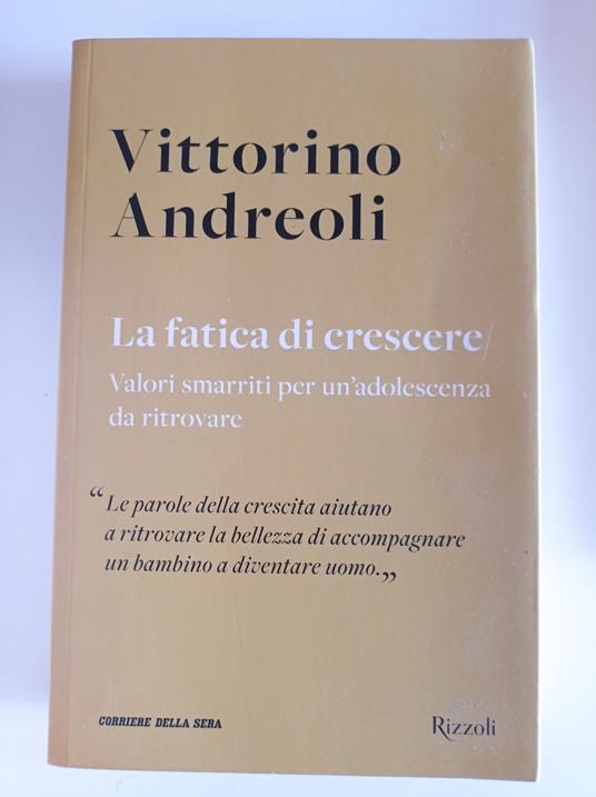 La fatica di crescere - Vittorino Andreoli - copertina