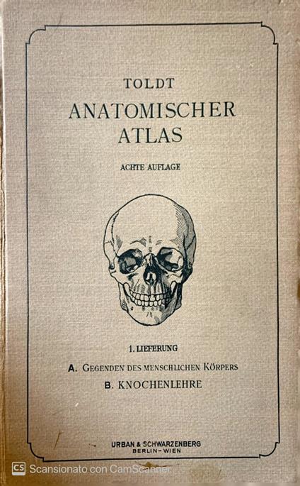 Anatomischer Atlas fur studierende und Ärzte. Knochenlehre - copertina