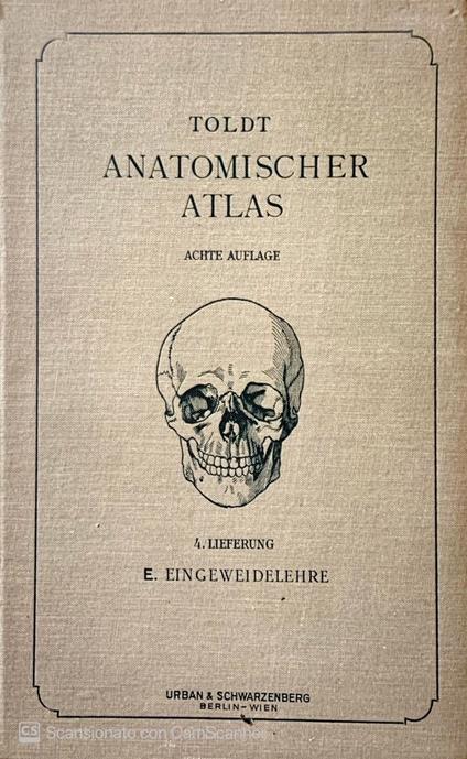 Anatomischer Atlas fur studierende und Ärzte Eingeweidelehre - copertina