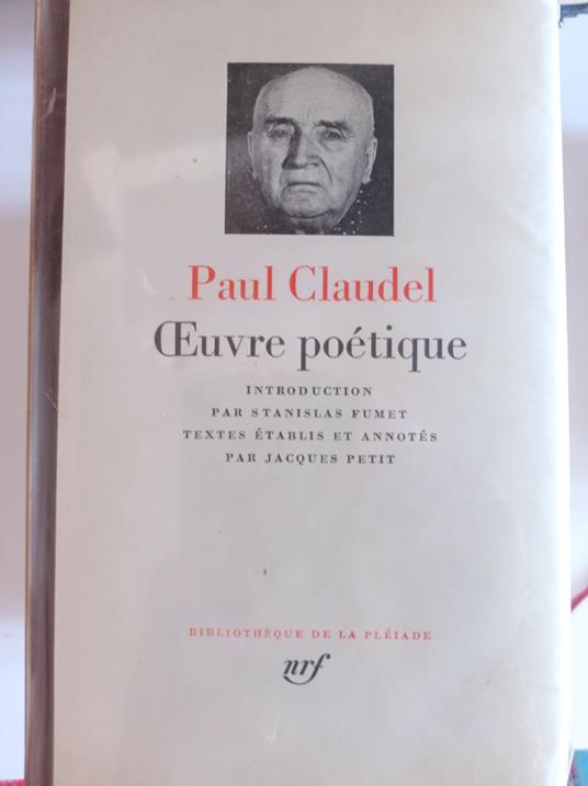 Oeuvre poetique - Paul Claudel - copertina