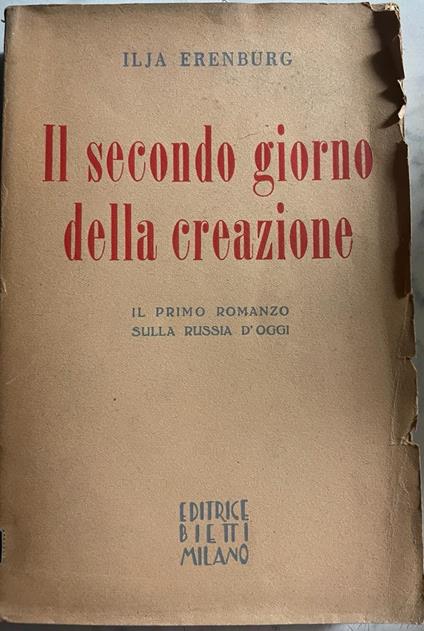 Il secondo giorno della creazione - Il'ja Erenburg - copertina