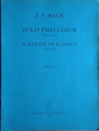 18 Kis preludium - S. J. Weiner - copertina