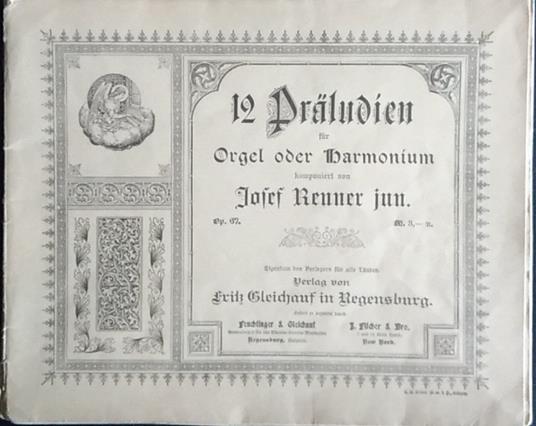 12 Praludien fur Orgel ober harmonium - copertina